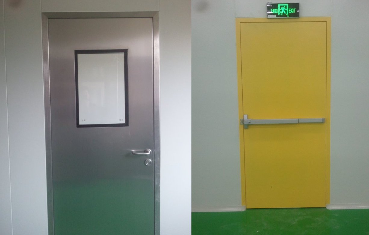 手工彩鋼板配套鋼制門(mén)窗施工案例